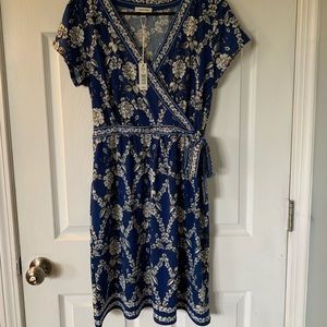 Faux wrap dress